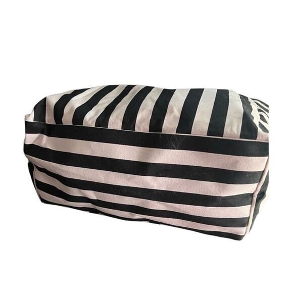 Victoria’s Secret Black and Pink Striped XL Tote Bag - Picture 4 of 8